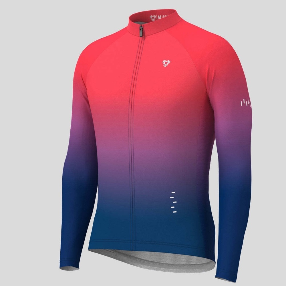 Sanpella MEN'S MINIMAL GRADIENT LS CYCLING JERSEY - VOLCANO Bike Adventure